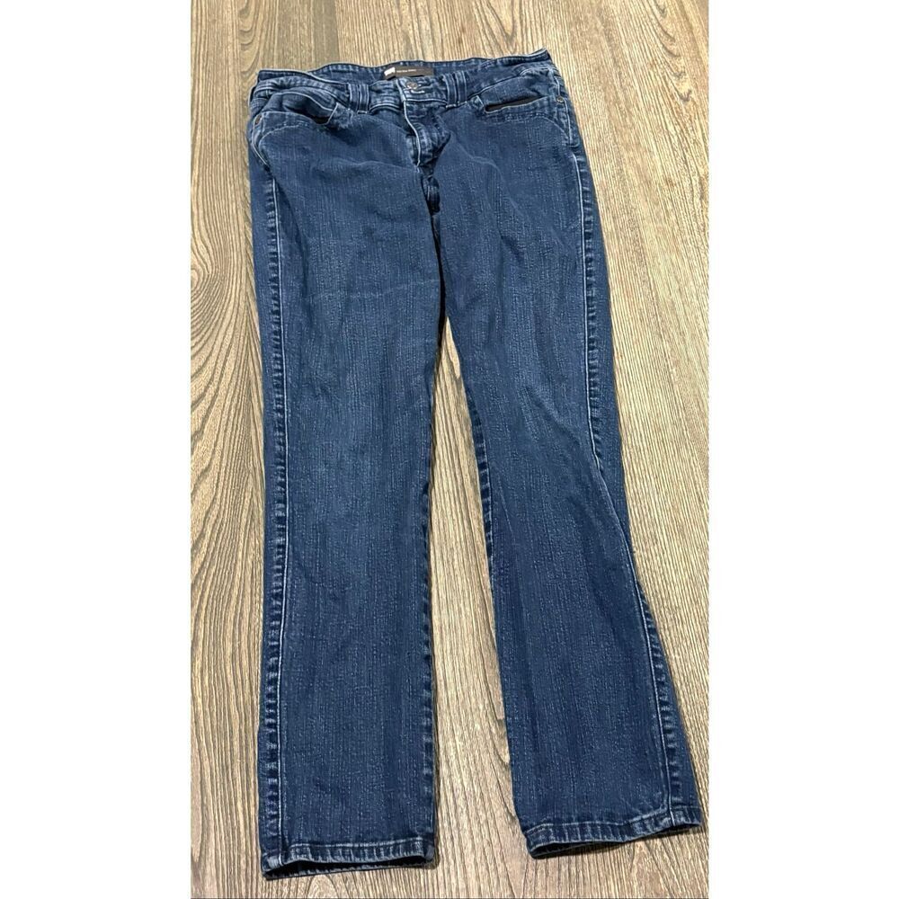 Levi's Womens Skinny Jeans Mid Rise Denim Cotton Blend Dark Wash Blue Size 12 M